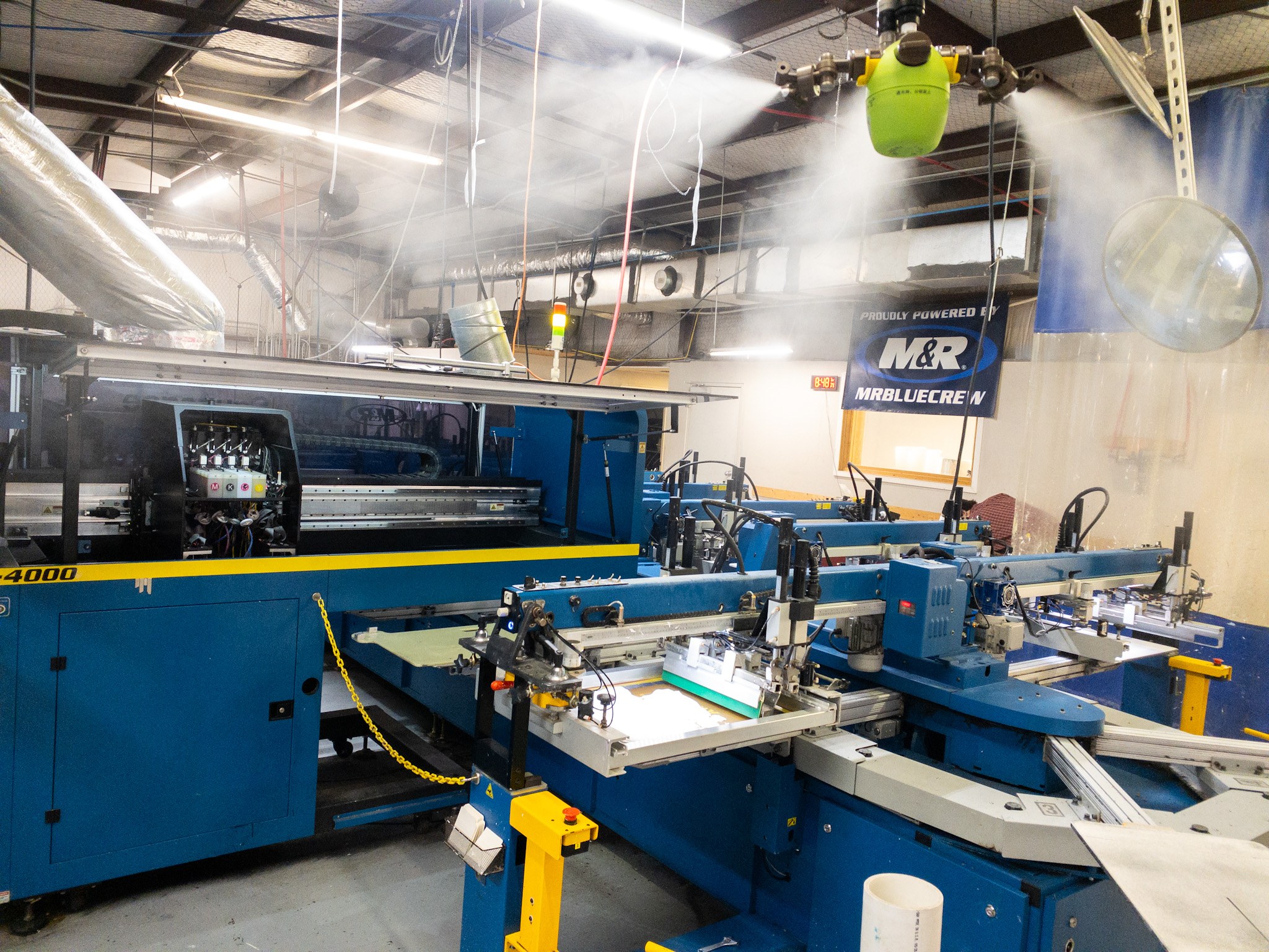 Print Hybrid press floor from a public shop photo